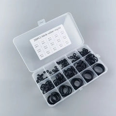 200pcs Rubber O-Ring Assortment Kit | Faucet and Hose Seal Washer Combo Set close-up view