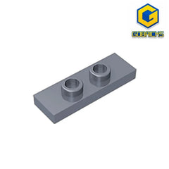 Gobricks GDS-1504 Plate, Modified 1 x 3 with 2 Studs (Double Jumper) | Compatible Building Block Pie