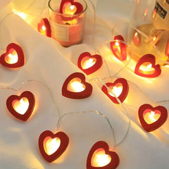 10pcs Love LED String Lights | Valentine's Day Wedding Party Decoration alternate view