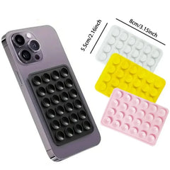 Silicone Suction Phone Holder Mat Multifunctional Suction Cup Wall Stand Square Anti-S close-up view