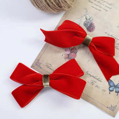 New 6-38mm Colour Single Face Line Velvet Ribbon for Bowknot Christmas Ribbon Party Deco detail view