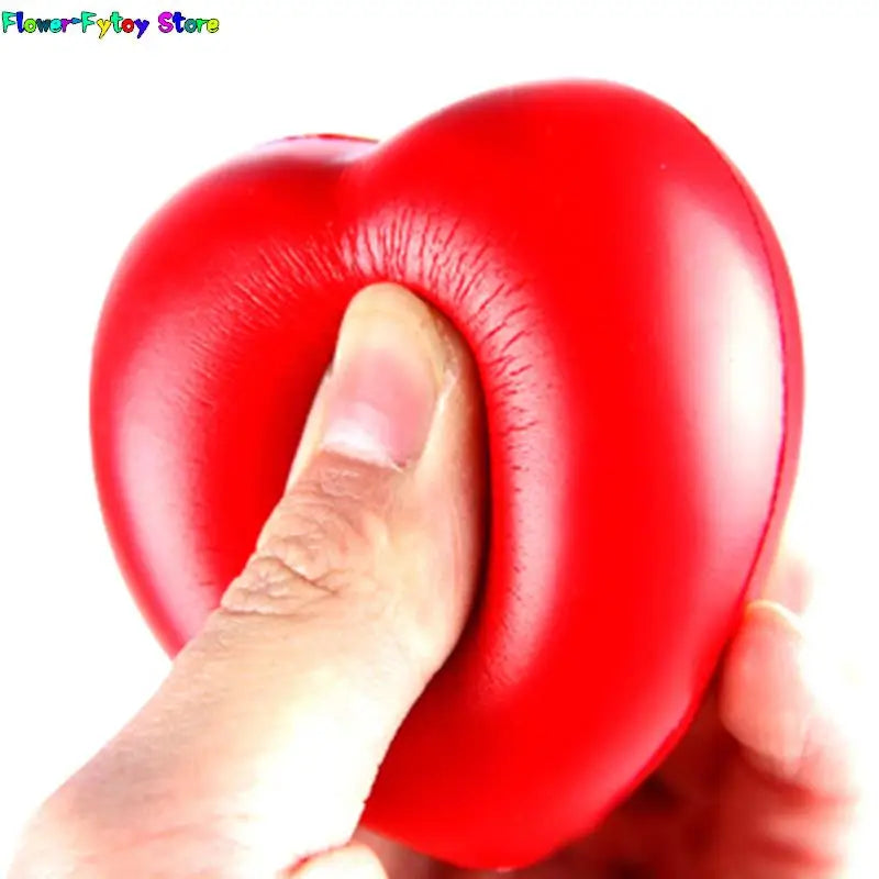 Stress Pressure Relief Relax Novelty Fun Gifts Vent Gag Toy Funny Squeeze Heart Shaped Ball Soft Foa