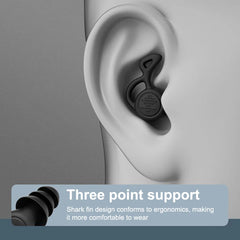 1Pair Soft-Silicone 3-Layer Reusable Ear Plugs | High-Efficiency Noise Reduction for Sle detail view