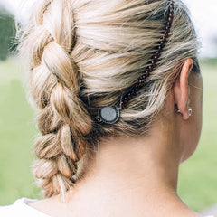 Elastic Fashion Telephone Line Hair Band Rope Headband Women Girls Sport Versatile Scr close-up view