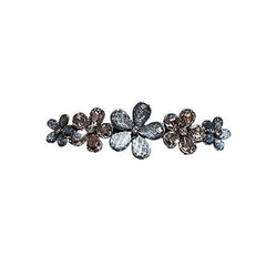 Elegant Crystal Flower Hairpin Spring Clip High-end Women's Back of Head Half-tied Hair Clip Girls Korean Style Hair Accessories