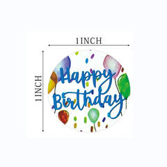 Happy Birthday Roll Stickers | Fun Party Decals for Cards and Gifts alternate view
