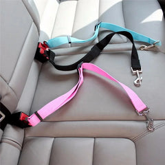 Adjustable Dog Harness Pet Seat Belt with Lead Clip alternate view