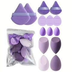 14PCS Makeup Sponge Set | Foundation Blender & Powder Puff Kit detail view