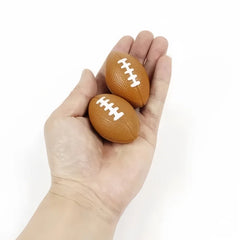 6pcs Mini PU Rugby Party Toy mini foam squeeze sports ball to Relieve Stress Anxiety alternate view