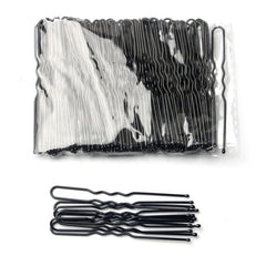 50 Pcs/Bag 5 6 7cm U Shaped Alloy Hairpins Waved Hair Clips Simple Metal Bobby Pins Barr detail view