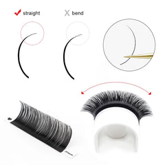 Winky Beauty 12 Rows Faux Mink Individual Eyelash Extensions | Soft and Thick Lashes alternate view