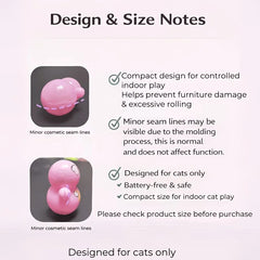 5pcs Self-Rolling Tumbler Cat Toy: Battery-Free, Automatically Rolls to Amuse Your Cat—A detail view