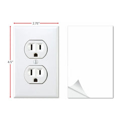 Fake Power Outlet Stickers (3 Pack) | Prank Wall Decals for Office and Home alternate view