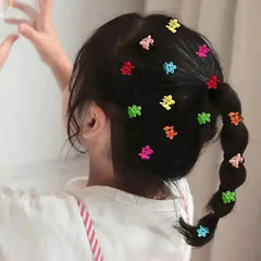 50Pcs Girls Cartoon Hair Clips Cute Small Claw Clips Flower Star Design Children's Fashi detail view