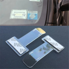 1/2/4/5/10PCS Plastic Car Styling Parking Ticket Holder Car Fastener Card Holder Mount close-up view