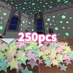 Glow in the Dark Star Stickers | Bedroom Wall Decoration