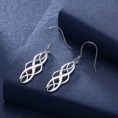 925 Sterling silver Earring For women lady elegant exquisite luxury hook Charms weddi alternate view