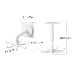 Punch-Free Kitchen WallMounted Rotating Shelf close-up view