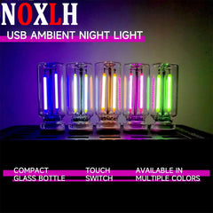 Touch Dimmable USB Night Light | Portable LED Filament Lamp for Car and Bedroom alternate view