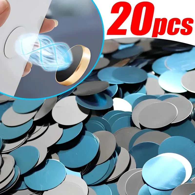 1-20pcs Metal Plates Iron Sheet Sticker for Car Magnetic Phone Holder Phone Back Paste Metal Sheet M