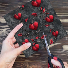 12pcs Gothic Love Themes Decor Paper | Valentine's Day Gift Wrapping & Scrapbooking S alternate view