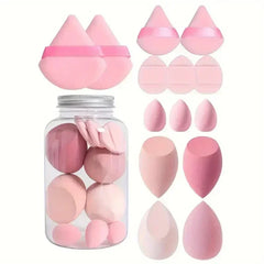 12/14Pcs Makeup Sponge Set | Latex-Free Beauty Blender Kit close-up view