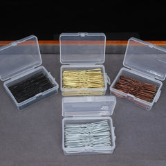 50pcs/Box Metal U Shaped Hair Clips Wedding Bridal Bobby Pins Alloy Waved Hairpins For Woman Headwea
