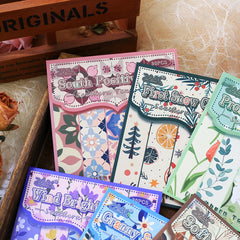 Vintage Floral Scrapbook Paper Set | 30 Sheets Aesthetic Journaling Supplies detail view