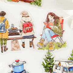 Cartoon PET Sticker Packs for DIY Crafts | 90-Piece Set detail view