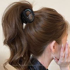1pc Premium Acetate Hollow Shark Clip 2026 New Back of Head Hair Claw for Women Thin Hair Volumizing