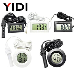 Mini LCD Digital Thermometer Hygrometer | Dual Probe Temperature Humidity Monitor