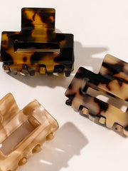 3Pcs Acetate Tortoiseshell Toned Leopard Hair Barrettes Mini Hair Pins for Women Bangs Hair Claw Clips Fashion Hair Accessories