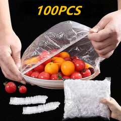 Reusable Disposable Food Cover Plastic Wrap Durable Elastic Food Lids For Bowls Elastic Plate Covers