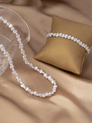 A Set of Irregular-Shaped Freshwater Pearl Necklaces, Versatile Layered Necklaces, High-End Luxury C