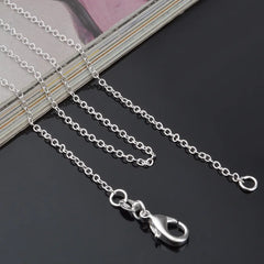 925 Sterling Silver O-Chain Necklace | 5 Lengths 1mm Link Chain for Men Women alternate view