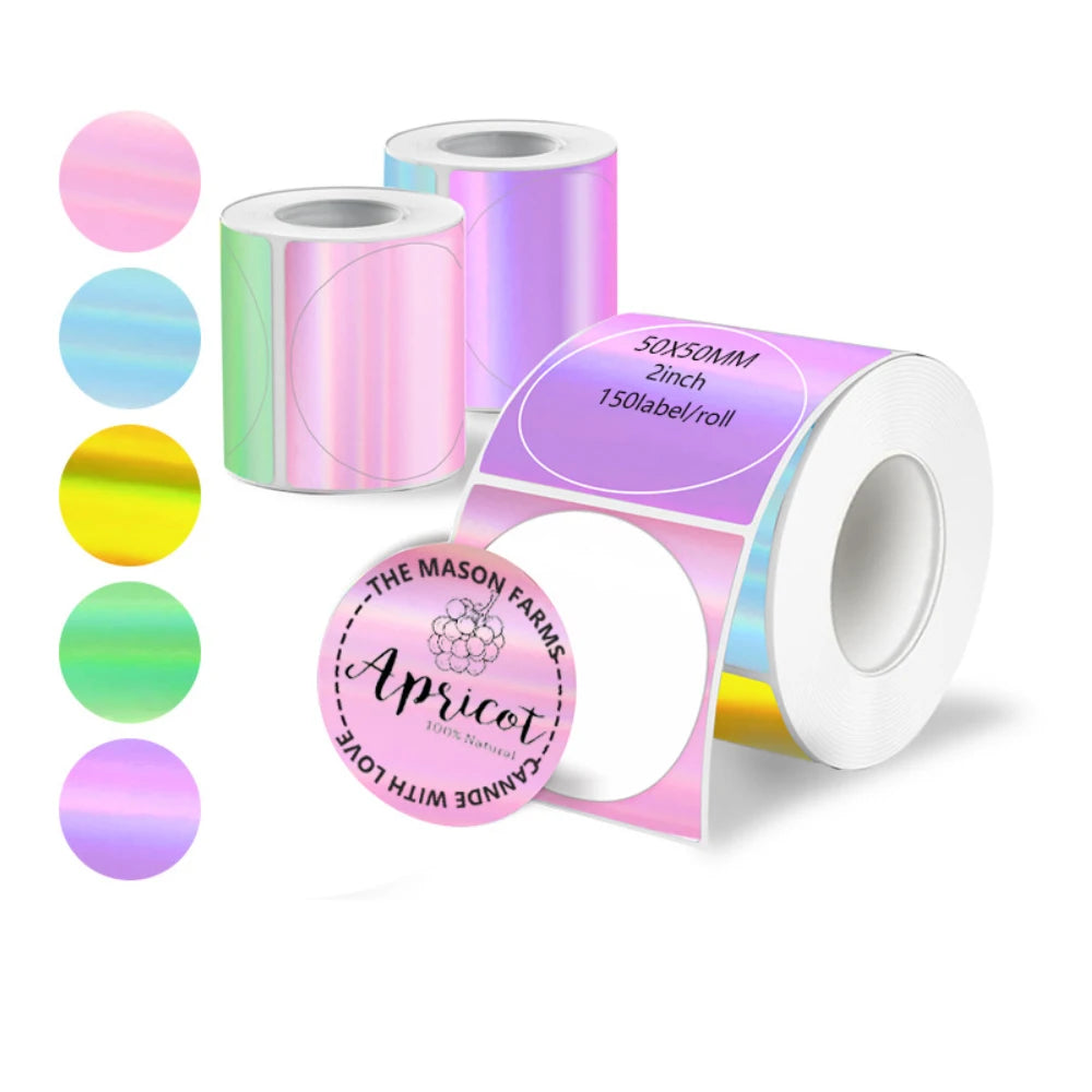 140Pcs 50x50mm Self-Adhesive Thermal Sticker Labels | Compatible with Phomemo M110 M220 M200 E210 P5