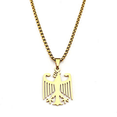 Hollow German Eagle Bundesadler National Emblem Symbol Pendant Necklaces Gold Color S alternate view