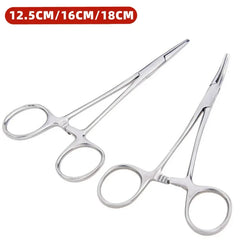 1pc Stainless Steel Hemostatic Forceps Surgical Forceps Tool Hemostat Locking Clamps Forceps Fishing