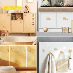 Wooden Animal Hook | Cute Wall Mounted Coat and Key Holder detail view