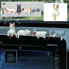 Funny Sleeping Cats Car Dashboard Ornament Adorable PVC Decoration For Car Interior F alternate view