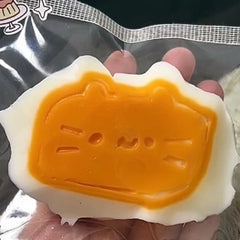 Sticky TPR Cute Cat Cheese Bread Pressure Relief Soft Squishy Fingertip Toy Relieving Squeeze Decomp