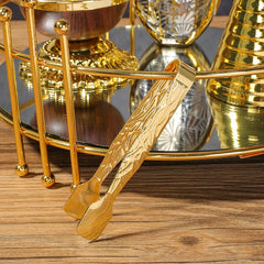 Gold Electroplated Aromatherapy Clip | Solid Spice Fragrance Accessory close-up view