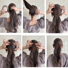 Magic Hair Pins Clips Bird Nest Shaped Hair Holder Matte Hair Ring Ball Head High Ponytail Hair Device Women Hair Accessories