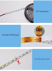 5V USB LED Strip Lights | Flexible Home TV Background Lighting close-up view