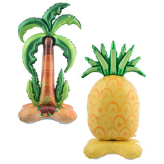 1pc 150cm Stand Coconut Tree Pineapple Balloon | Hawaii Summer Party Decoration close-up view