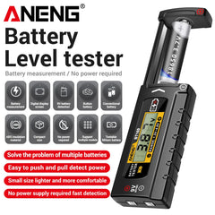 ANENG BT169 Battery Level Tester | Digital Display, No Power Required, Portable ABS Tester