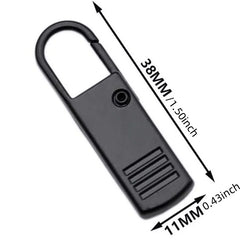 5/10PC Zipper Slider Puller Instant Zipper Repair Kit Replacement Broken Buckle Travel close-up view