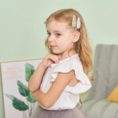 5Pcs BB Clips Set Toddler Baby Girls Hair Clips Children Barrettes Ins Sweet Daisy Hai close-up view