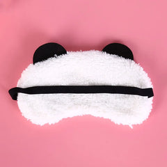 Cartoon Panda Sleep Eye Mask | Light Blocking Cotton Eyeshade for Relaxation detail view
