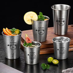 WORTHBUY 304 Stainless Steel Cup Stackable Metal Tumbler Cups Portable Durable Drinki alternate view